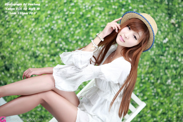 1 Lee Yoo Eun in White-Very cute asian girl - girlcute4u.blogspot.com