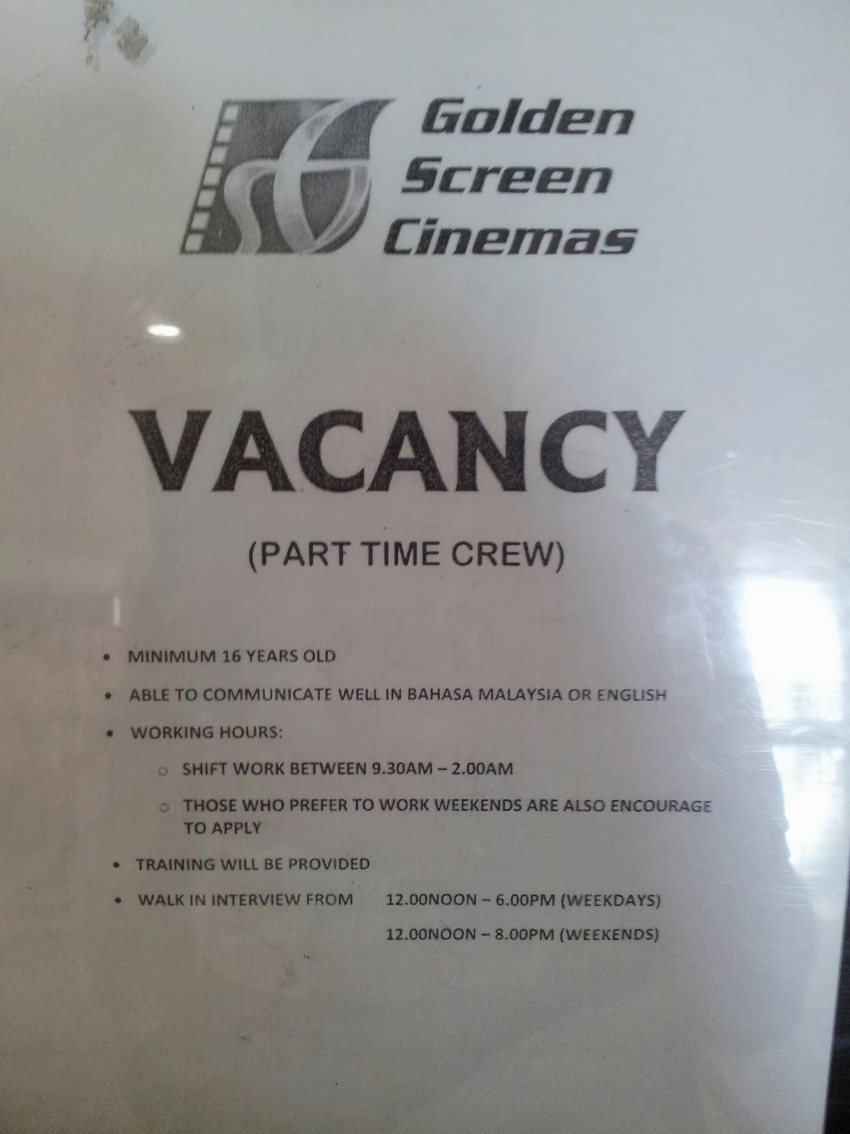 Jobs Malaysia: Job Vacancy with GSC Melaka