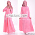 Gamis Polos Zipper Basic Dress 081372507000