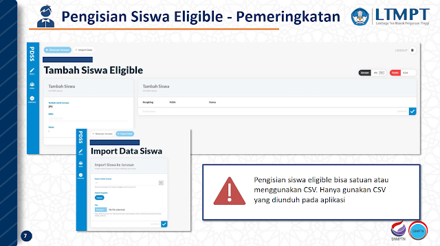 Tahapan Pengisian Pangkalan Data Sekolah dan Siswa (PDSS) Lembaga Tes Masuk Perguruan Tinggi (LTMPT) Tahun 2022