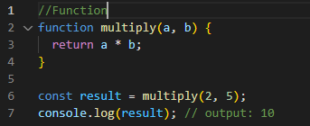 JavaScript Complex Data Types code example of Function by Ziggy Rafiq