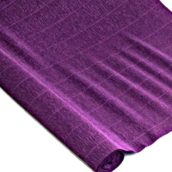 plum color crepe paper sheet