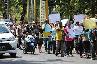 Pengamanan dan Pengawalan Aksi Damai Dipimpin Wakapolresta Yogyakarta