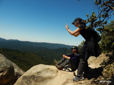 A rest in Saratoga Gap Trail