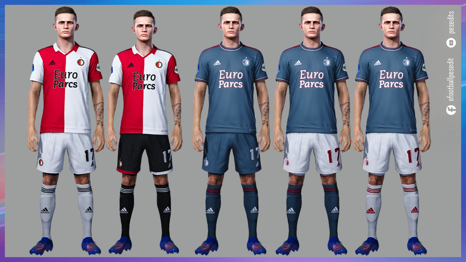 PES 2021 Feyenoord Kits 2022-23