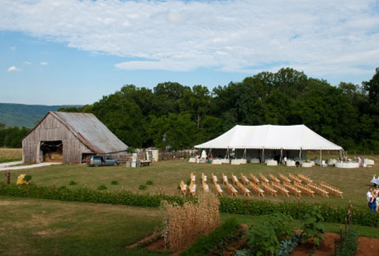 A romantic cozy country wedding What a fantastic view signs 