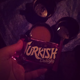 9pm - tea and a Turkish Delight