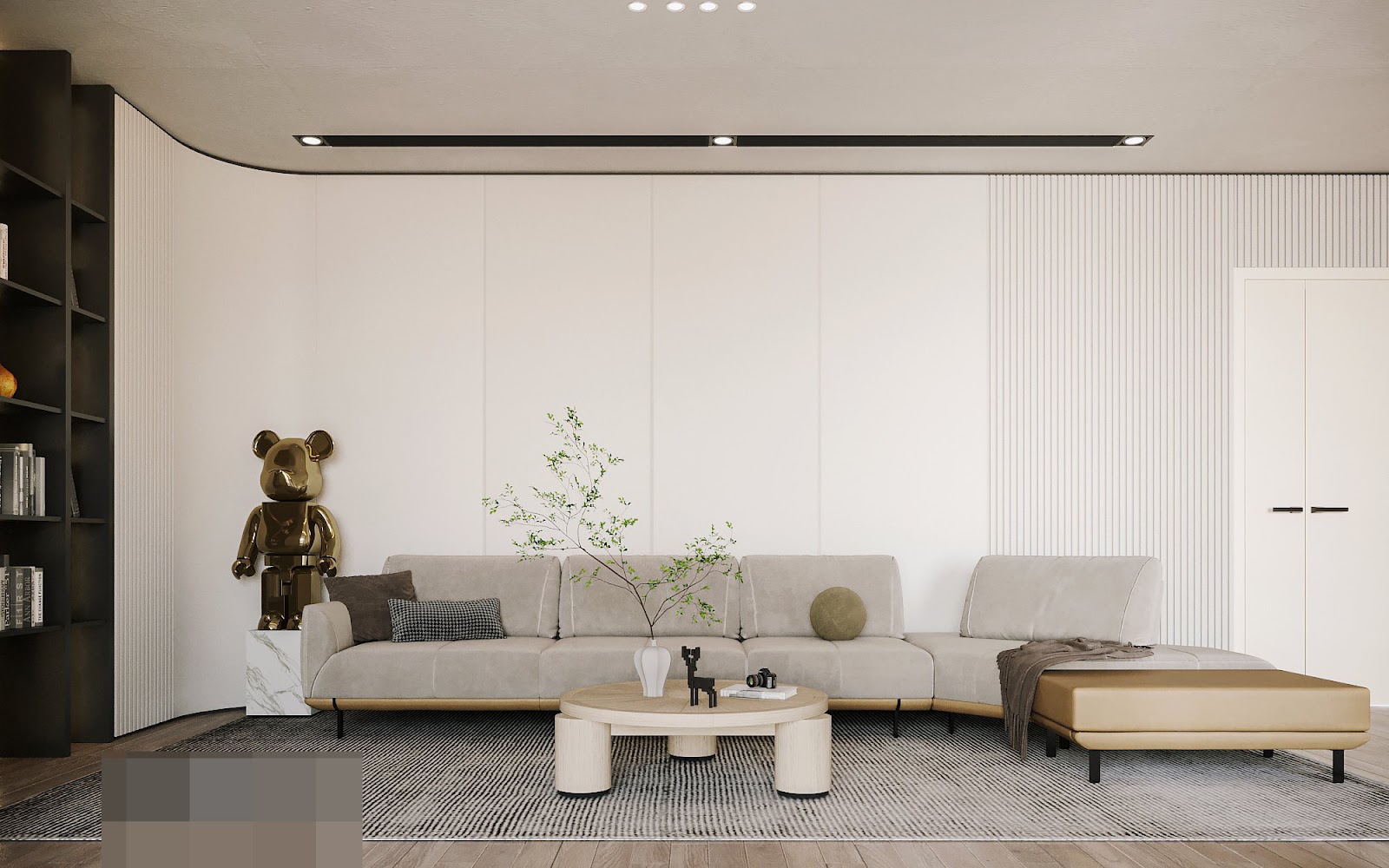 Căn hộ hơn 300m2 ở Hà Nội, nội thất siêu đơn giản - Ảnh 1.
