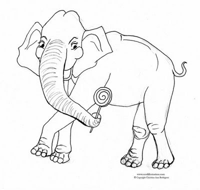 Elephant coloring pages