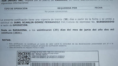 AVISO DE PÉRDIDA DE MATRÍCULA 