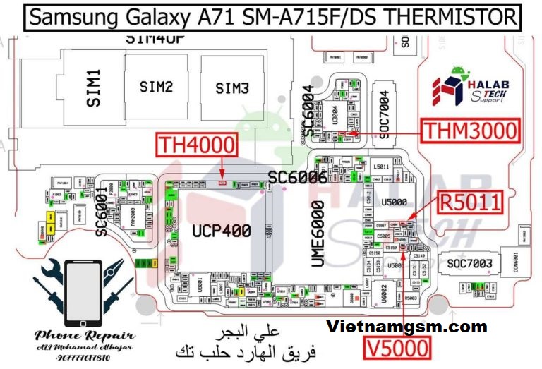 Samsung Galaxy A71 A715F Battery Temperature Error