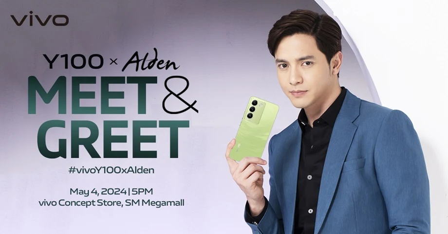 Purchase vivo Y100 for your chance to meet Alden Richards on May 4
