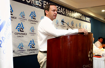 De la mano del sector empresarial y ciudadanía, avanzamos con firmeza en la transformación de Benito Juárez, señala Paul Carrillo ante la Coparmex Cancún