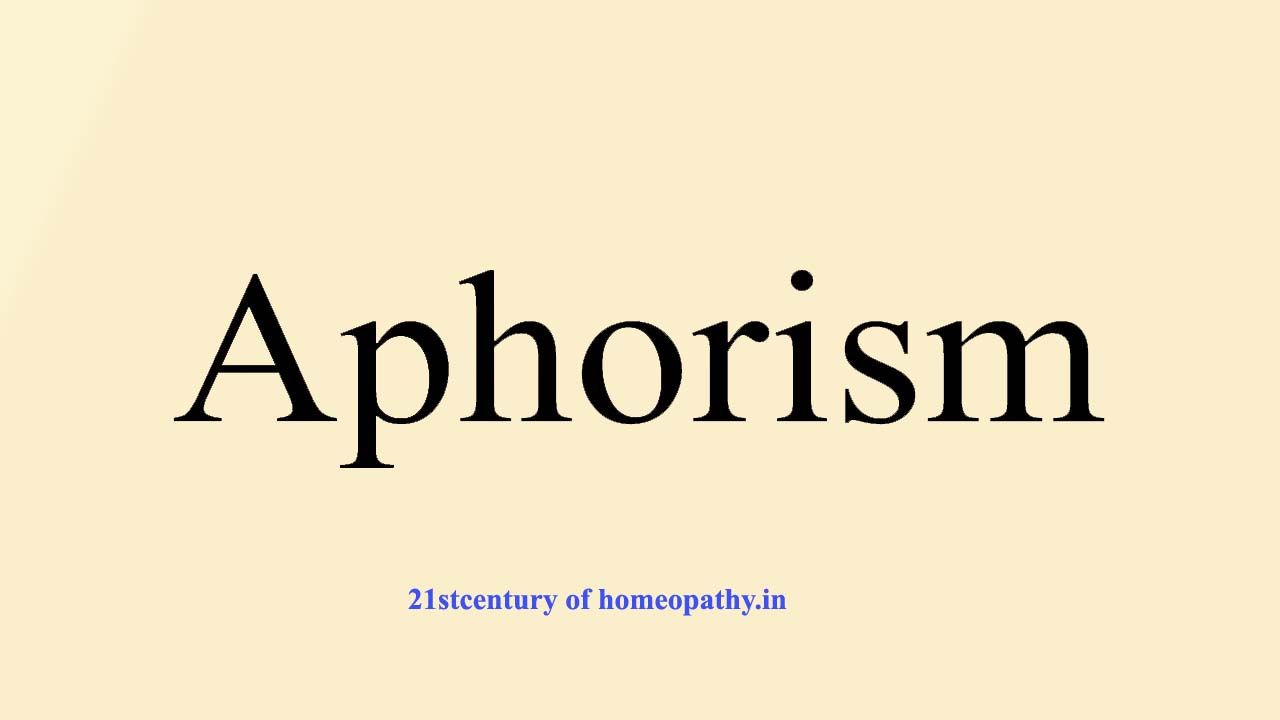 Aphorism
