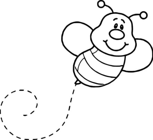 Bee Coloring Pages PDF for Adults Kids