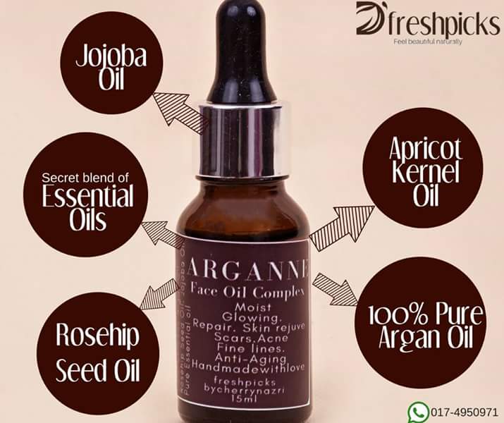 CARA PEMAKAIAN ARGANNE FACE OIL D'FRESHPICKS