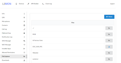 File manager accessing by L3MON
