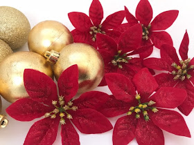 Glittery decorations for fireplace ornament