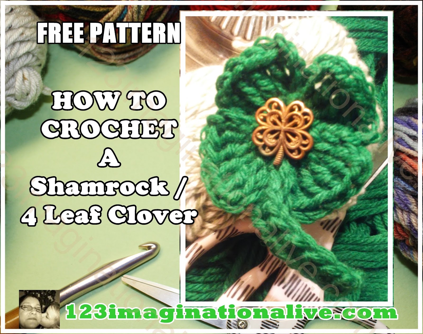 Download How to Crochet a Shamrock or Four Leaf Clover