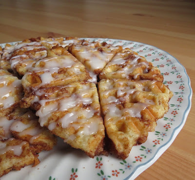 Cinnamon Roll Waffles