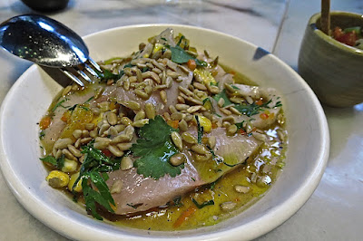 Asado, ceviche