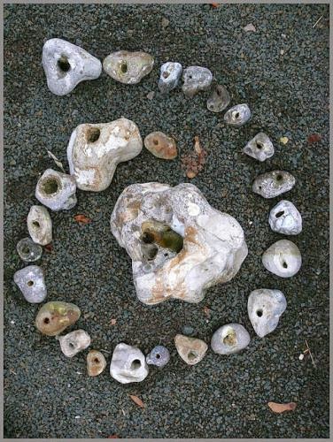 Healing Water Holed Stones