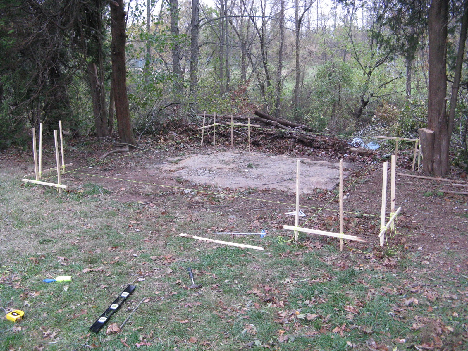 how to build a wood shed foundation