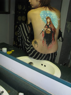 Sexy Japanese Tattoos Especially Geisha Tattoo Designs With Image Back Piece Japanese Geisha Tattoo For Female Tattoos Picture 4