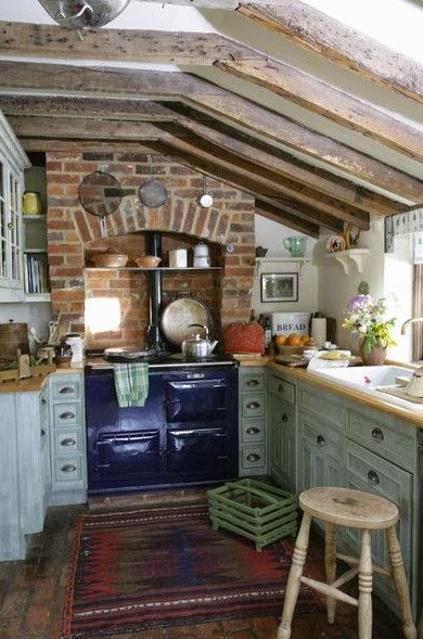 Farmhouse Sage Green Kitchen Cabinets