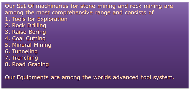 Stone Mining Euipments Rental Services