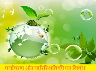 पर्यावरण और पारिस्थितिकी पर निबंध | Essay on environment and ecology in hindi