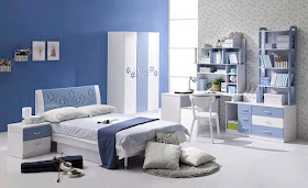 Grey and blue bedroom ideas