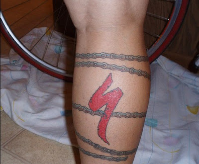 Dali leg tattoo. And this one is obviously a Bruce Campbell aficionado