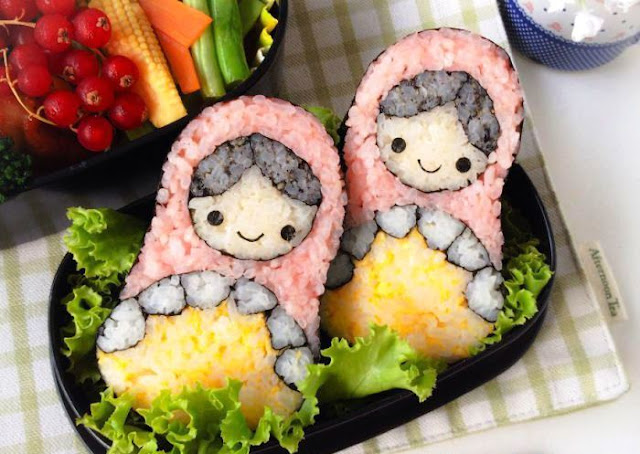 food art : adorable figures of sushi