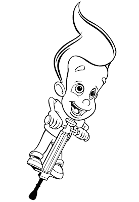 Jimmy Neutron Coloring Pages