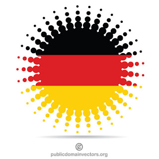 German flag halftone effect