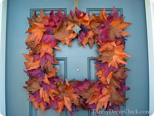 dollar store fall wreath
