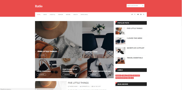 ratio blogger template