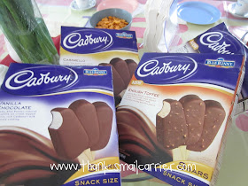 Cadbury ice cream bars