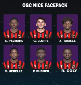 PES 2017 OGC Nice Facepack by FR Facemaker