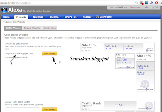 Membuat Widgate Rank Alexa Di Blog