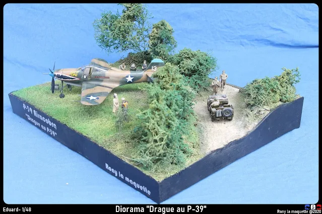 Diorama P-39 Airacobra "Drague au P-39".