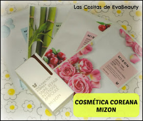 probando cosmética coreana MIZON de Notino