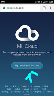 Gambar 8. Klik Sign in with Mi Account