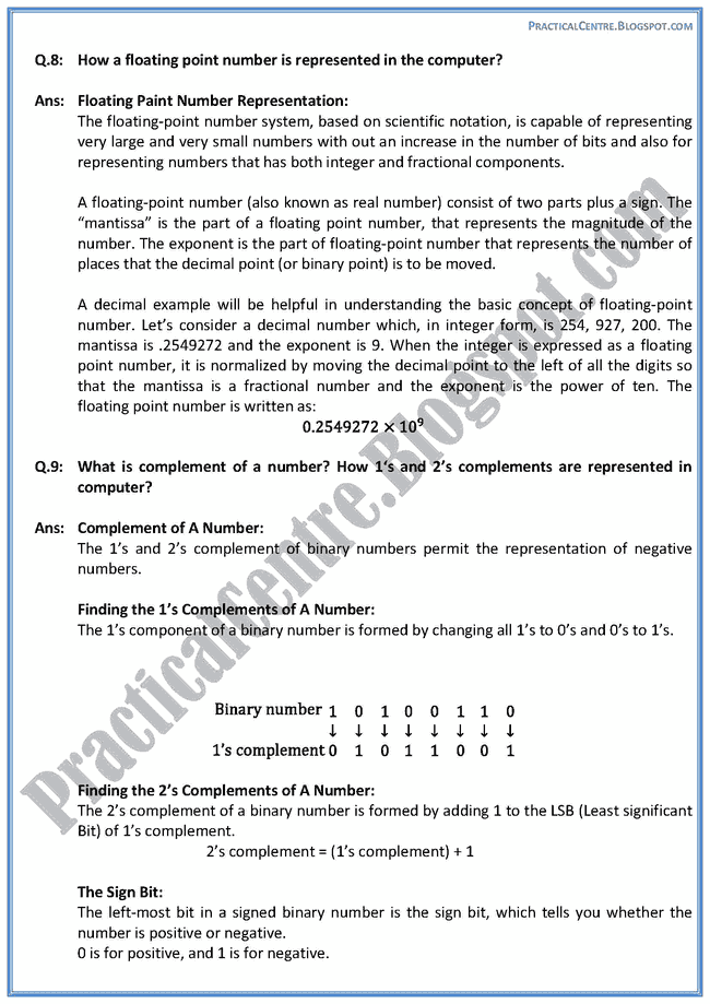 data-representation-descriptive-questions-answers-computer-ix