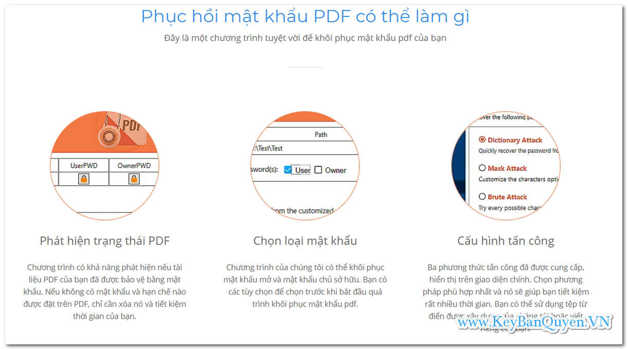 Download và cài đặt PDF Password Recover Pro 4 Full Key, Phần mềm phục hồi và phá mật khẩu File PDF .