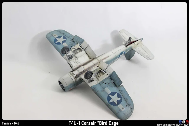 La mise sur roue du F4U-1 Corsair de Tamiya au 1/48.