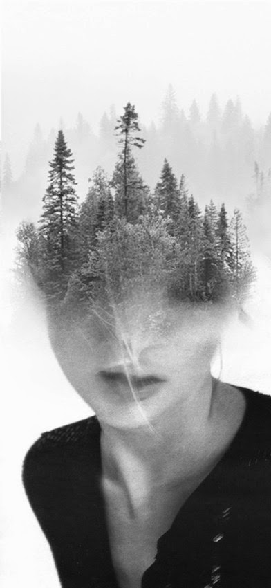 Antonio Mora mylovt fotografia photoshop dupla exposição retratos pessoas misturadas preto e branco