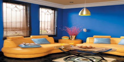 blue living room