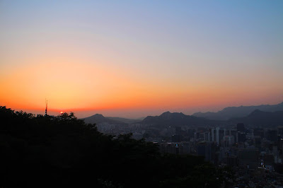 N Seoul Tower Sunset View